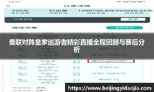 曼联对阵皇家巡游者精彩直播全程回顾与赛后分析